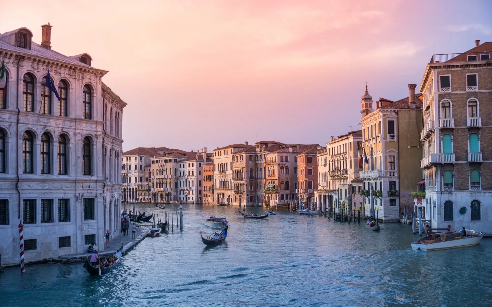 The Grand Canal at dusk, Venice