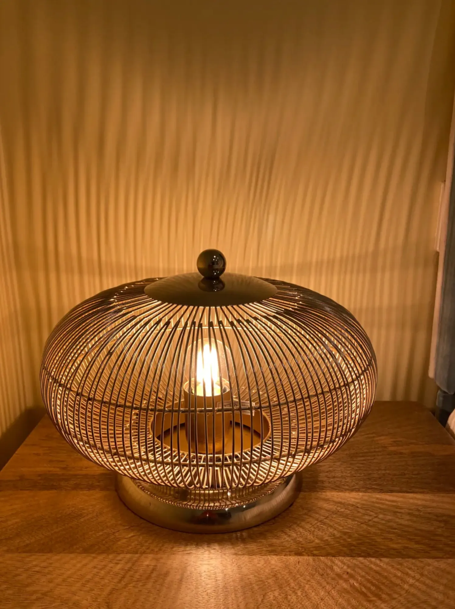 Warm lamplight in the dacha
